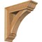 Ekena Millwork Thorton Traditional Rough Sawn Bracket w/ Offset Brace, Western Red Cedar, 6"W x 20"D x 20"H BKT0604X20X20THR01RWR - alternate 1